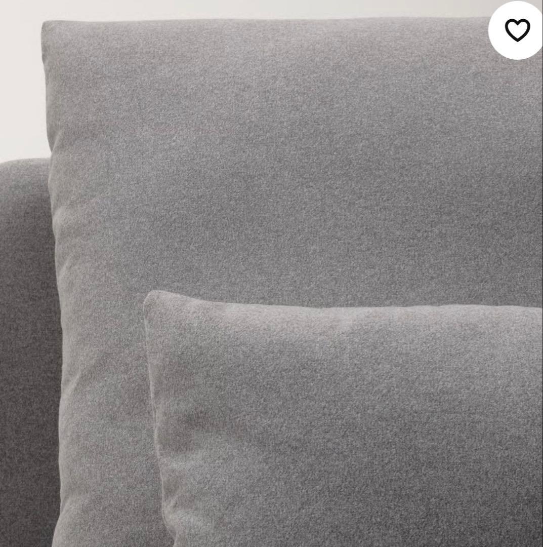 IKEAグレー ３人掛けソファ