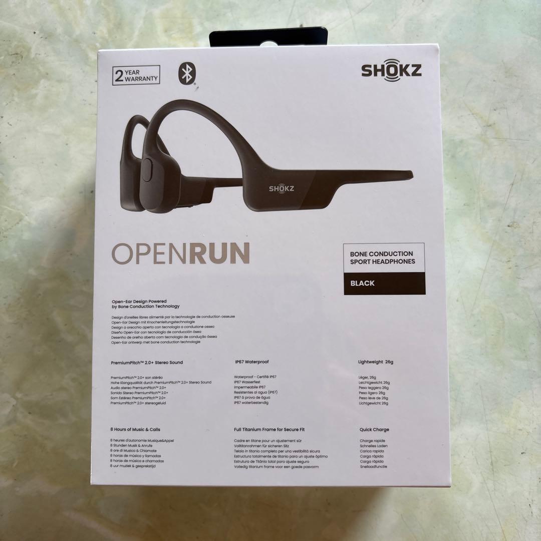 SHOKZ OPENRUN S803 骨伝導スポーツヘッドフォン BLACK A