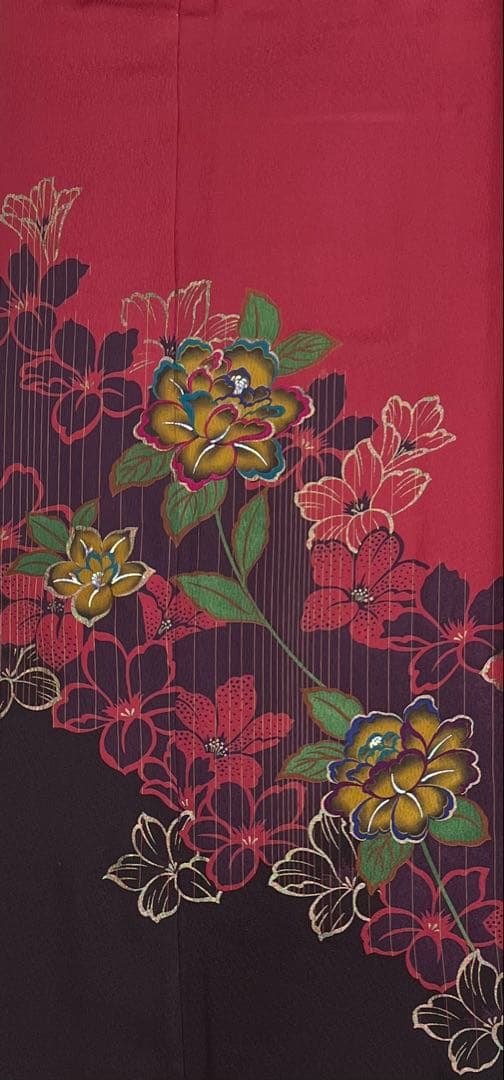 振り袖　フルセット　別誂長襦袢　赤　成人式　金彩加工　結婚式　刺繍半襟　745