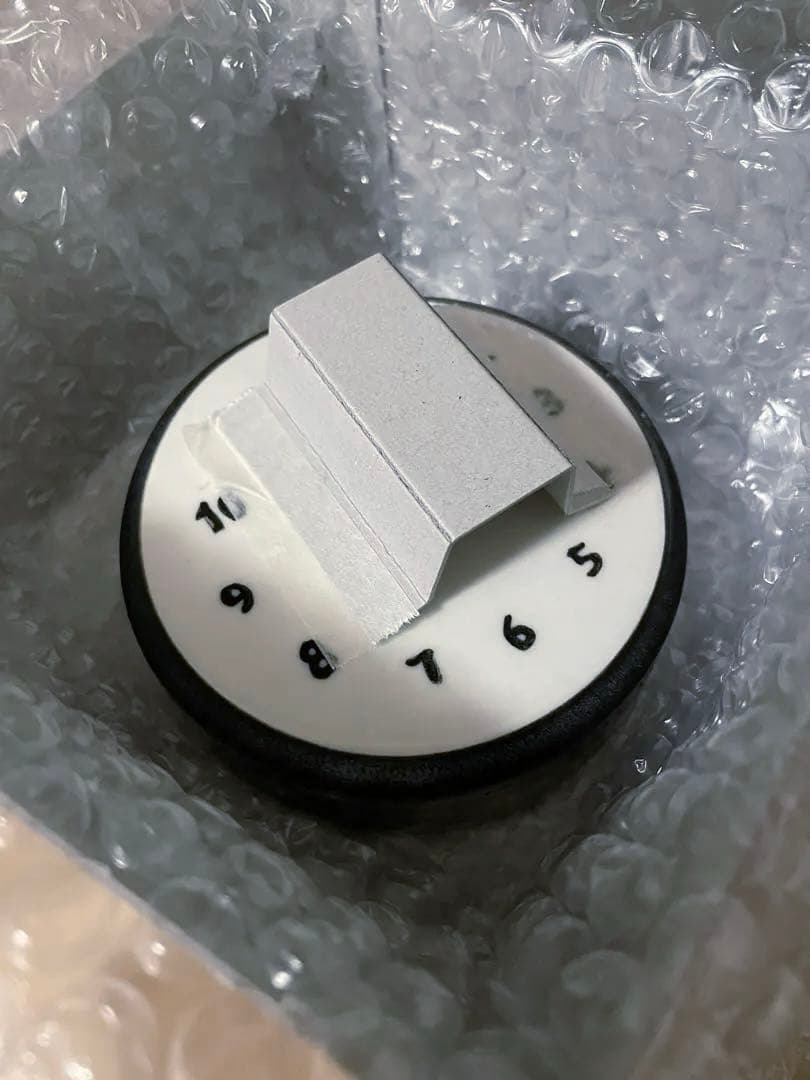 【新品未使用】CANASA 陶器　壁掛け時計　小