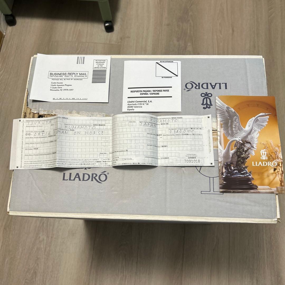 【大幅値下げ】【新品未使用】リヤドロ　woman on horse