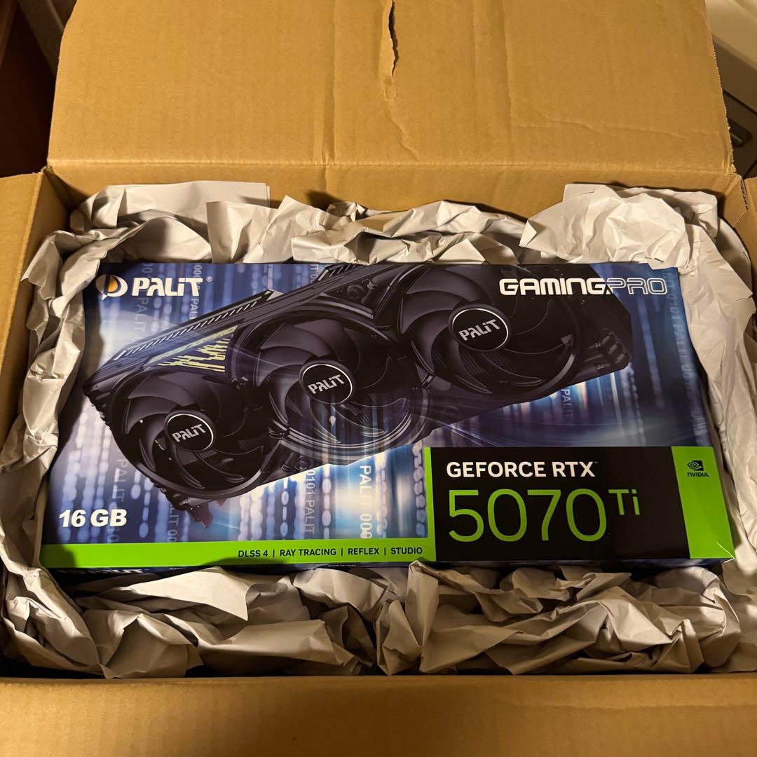グラフィックボード・グラボ・ビデオカード Palit GeForce RTX 5070 Ti GamingPro V1