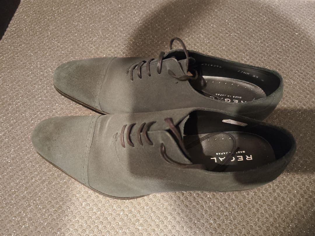 リーガルシューズ　スエード　グリーン