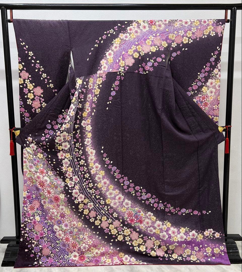 振り袖　フルセット　別誂長襦袢　薄紫　成人式　長尺袋帯　金彩加工　銀通し　743