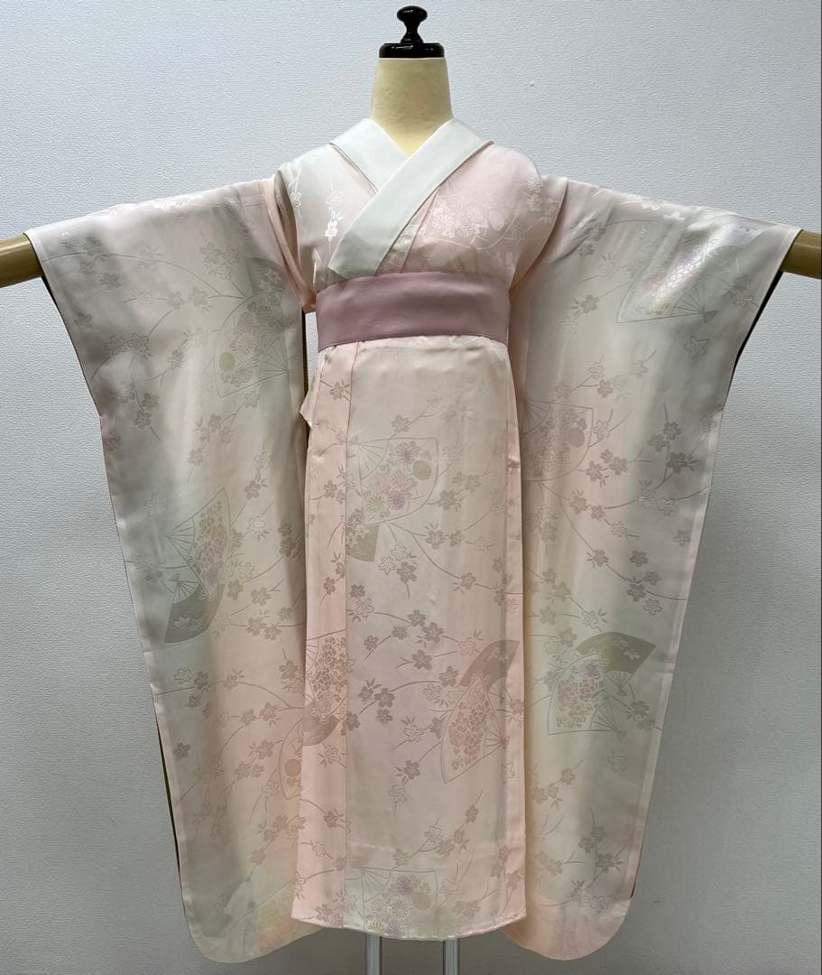 振り袖　フルセット　別誂長襦袢　薄紫　成人式　長尺袋帯　金彩加工　銀通し　743