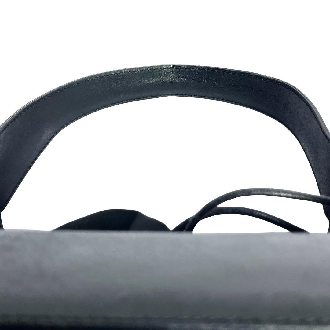 なたけ♪美品✨ポールカ ラタン かごバッグ ハンドバッグ 黒