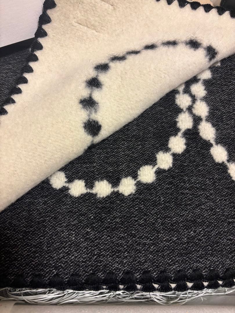 ◆ミナペルホネン ブランケット タンバリン ブラック XSサイズ ボックス入り