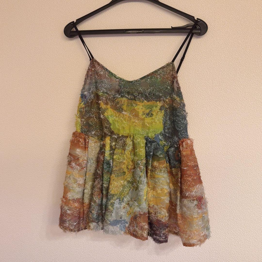 新品 Ameri MEDI RACHEL FLUFFY ART CAMISOLE