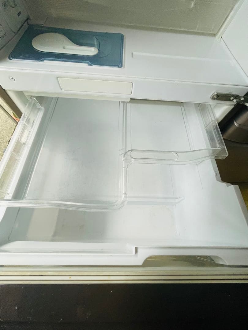 ファミリー用　401L 三菱　大型冷蔵庫 木目調　ブラウン