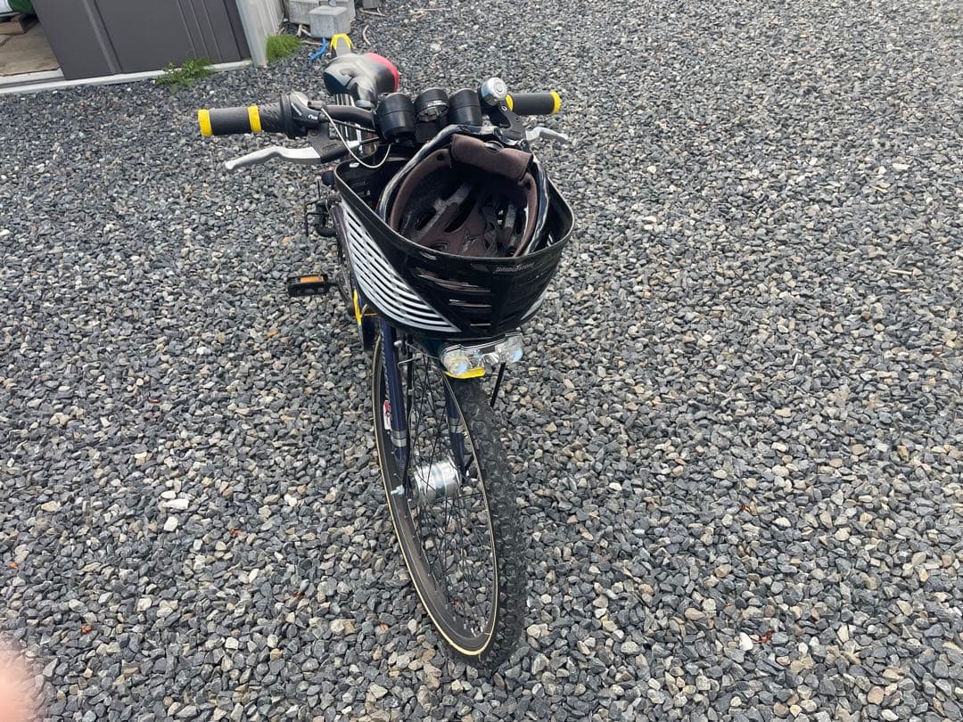 BRIDGESTONE 子供用自転車 ネイビーヘルメット付き