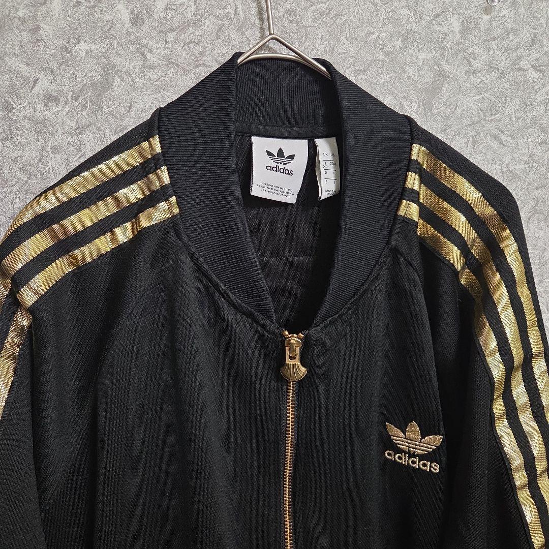 adidas ジャージ　50周年　セットアップ　ゴールド　黒　金　ジャケット