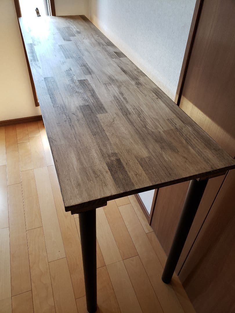 180カウンターテーブル　ロング　机　ウォールナットデスク　アンティーク