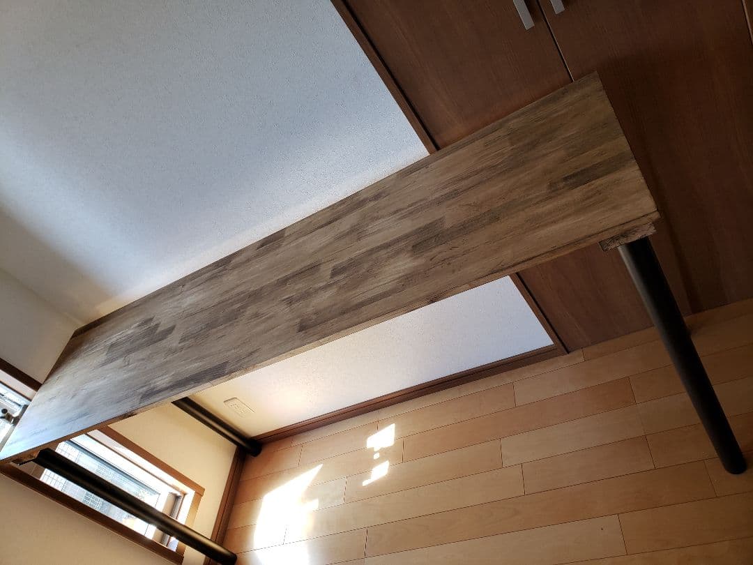 180カウンターテーブル　ロング　机　ウォールナットデスク　アンティーク