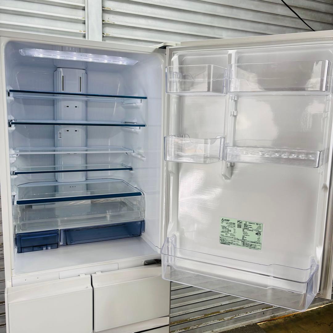 三菱電機 455L 冷蔵庫 大容量 おしゃれ前面ガラス【地域限定配送無料】