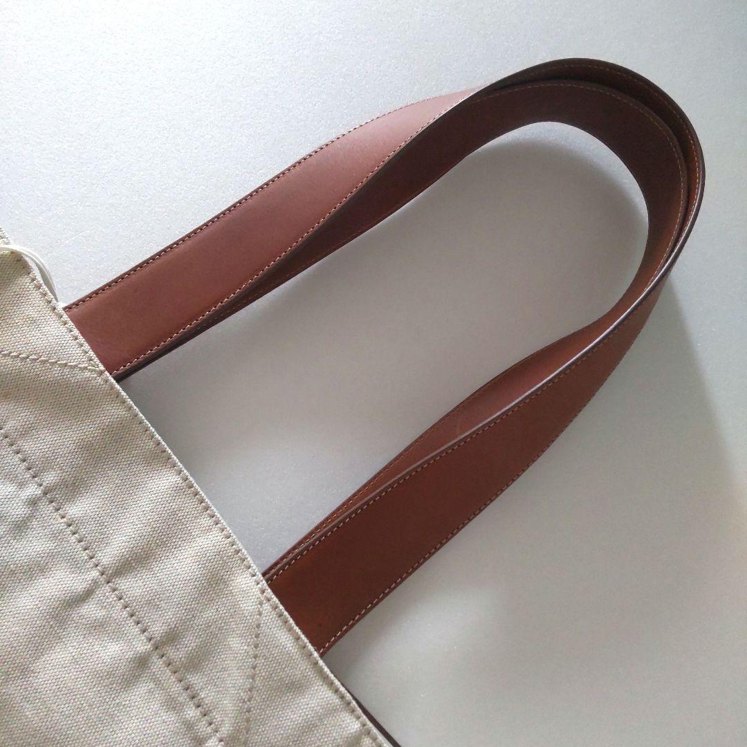 JIL SANDER ジルサンダーキャンバストートバッグ フラットショッパーL