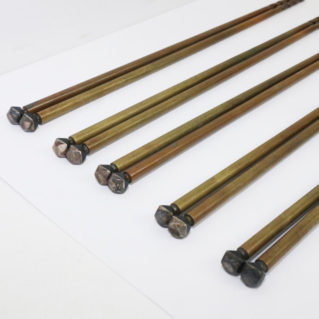 火箸　茶道具　10本5組　磁気反応無し　箱付