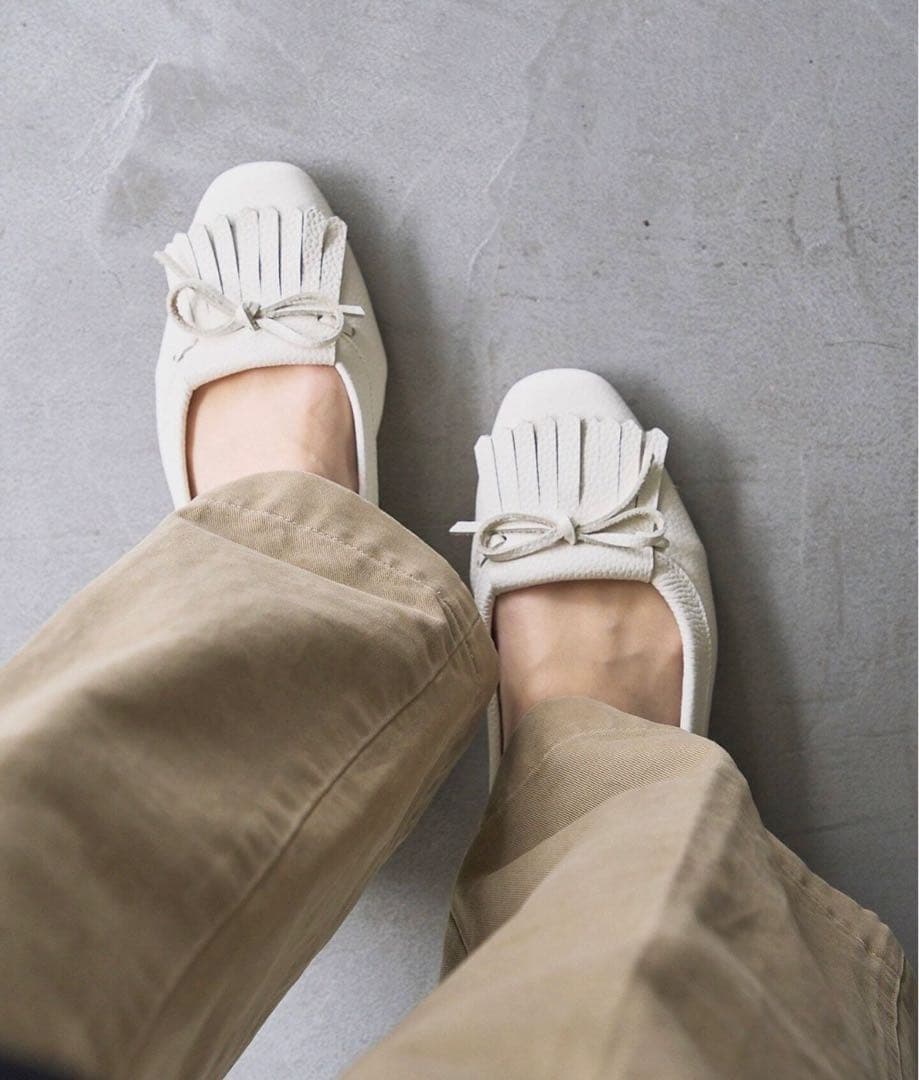 レザーキルトタッセルフラットIENA JOURNAL Spick andSpan