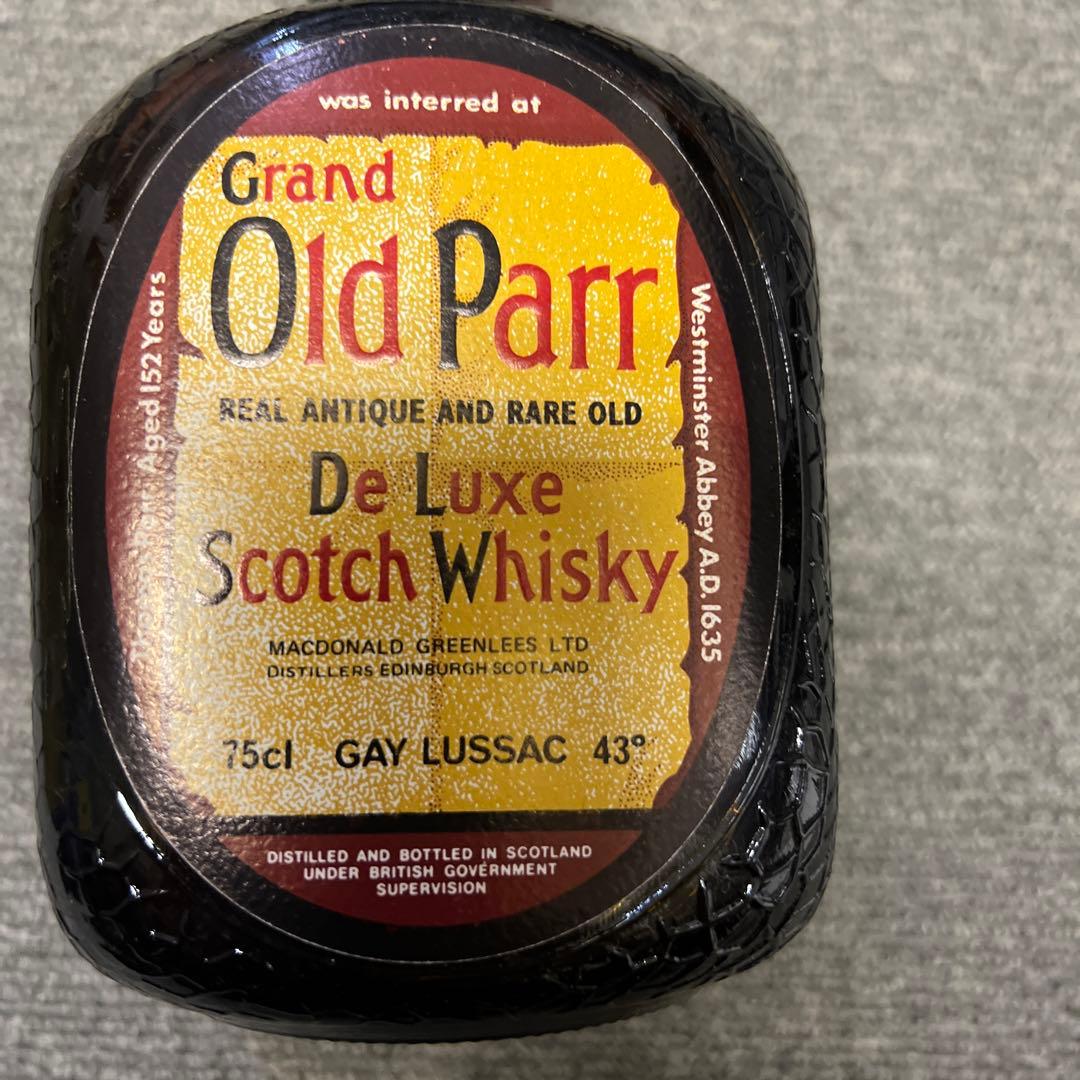 ウイスキー GRAND Old parr DELUXE aged 152 years