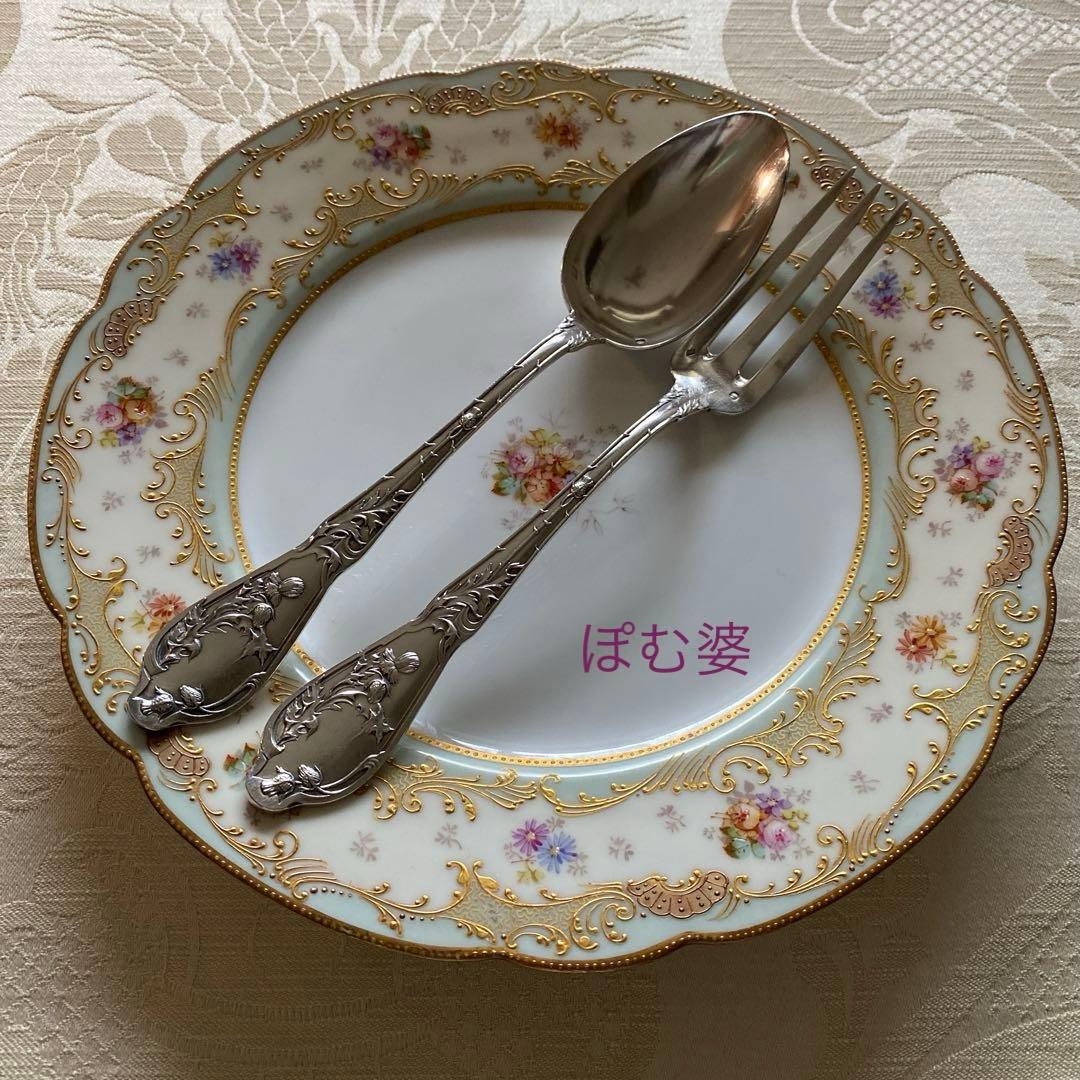 【フランス／純銀】「ブランジェ」フォーク＆スプーン＋「エナン」スプーン