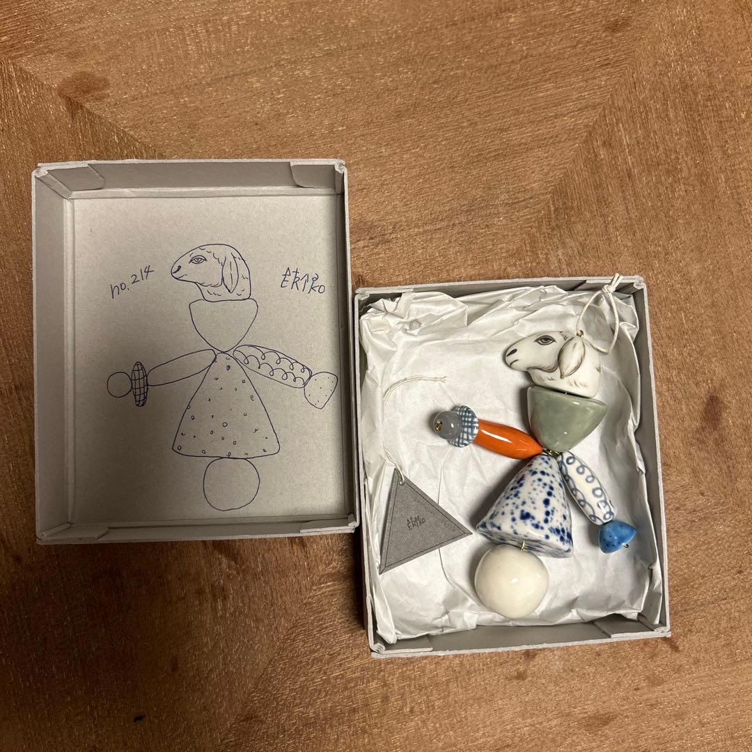 小方英理子（Eriko Ogata）陶器オーナメント 羊