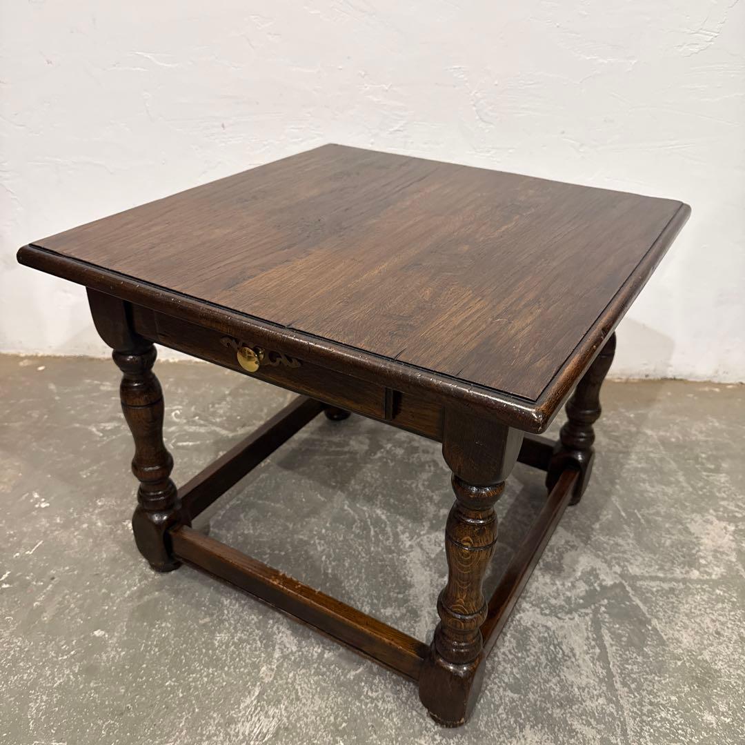 年末年始saleヴィンテージ　木製サイドテーブル　引き出し付き2