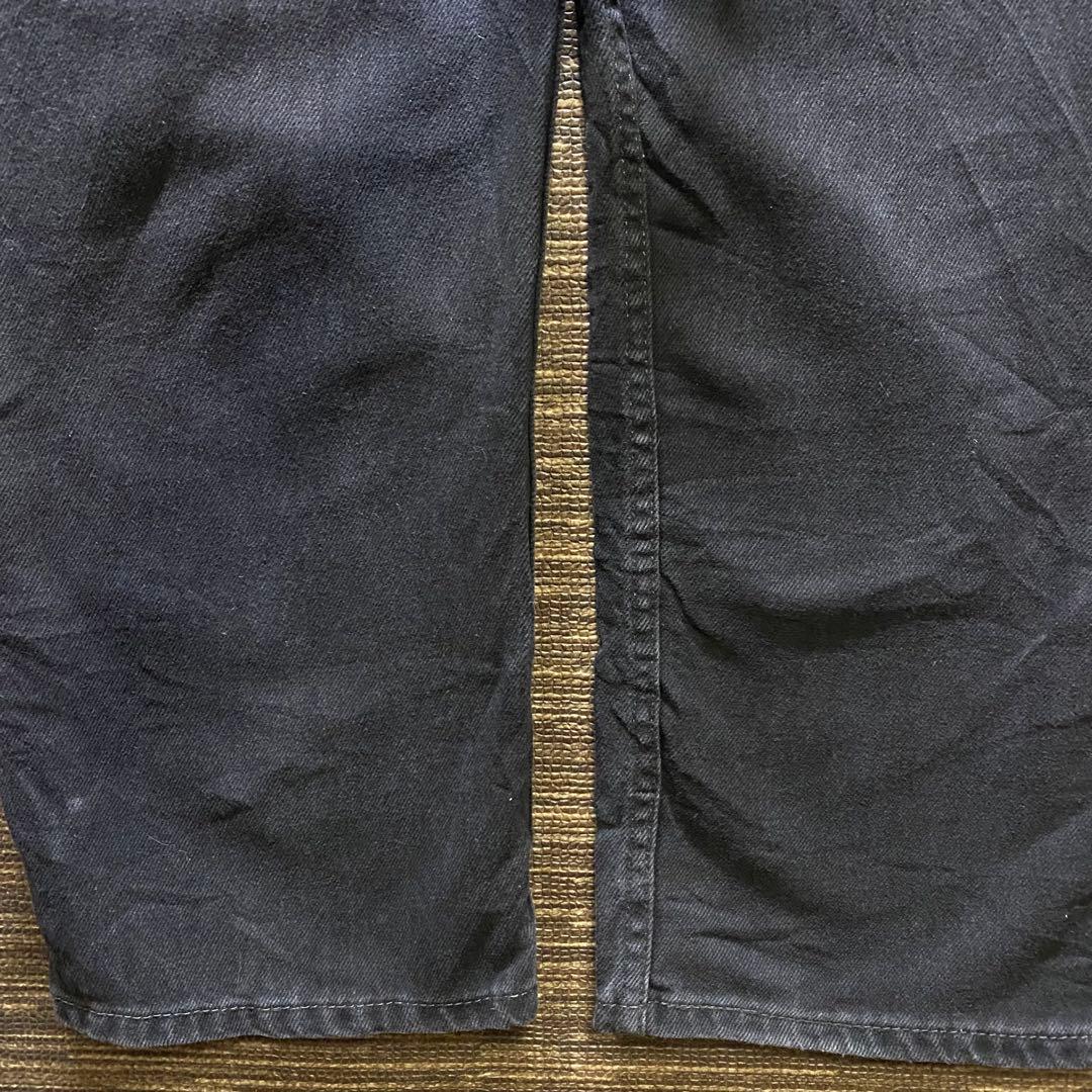 リーバイス550 バギー　ブラック　デニム　古着　ストリート　W40