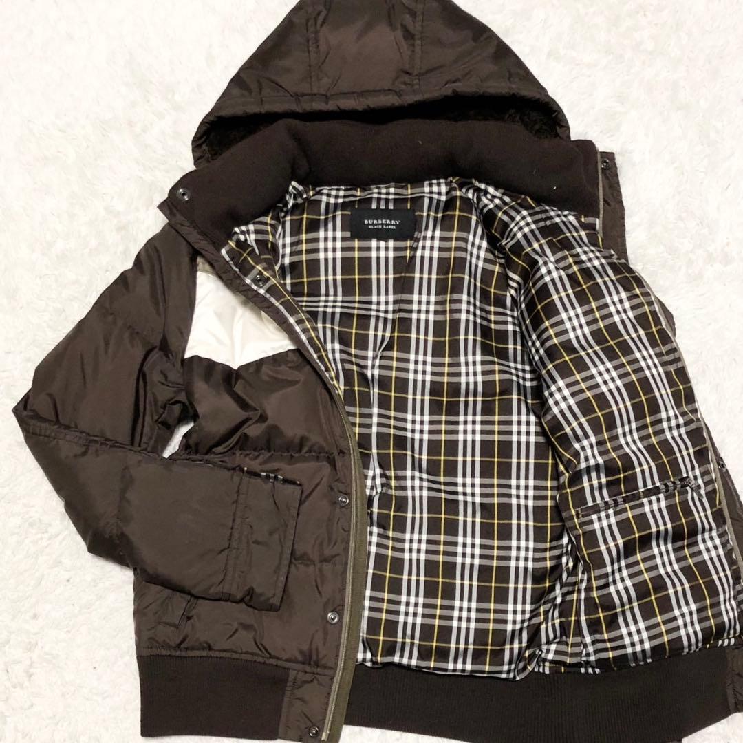 BURBERRY ブラックレーベル ノバチェック ダウンジャケット