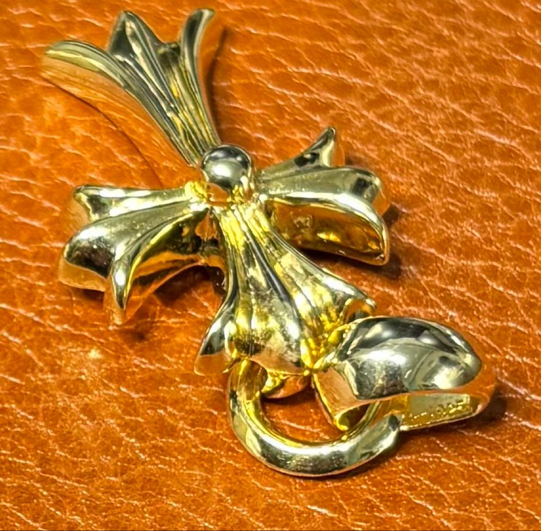 クロムハーツ/CHクロス ペンダント with ベイル/22K