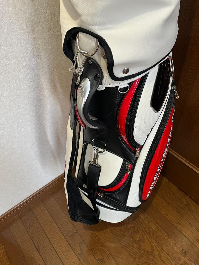 【キャディーバック】PGM スタンダードゴルフバッグ 赤と白