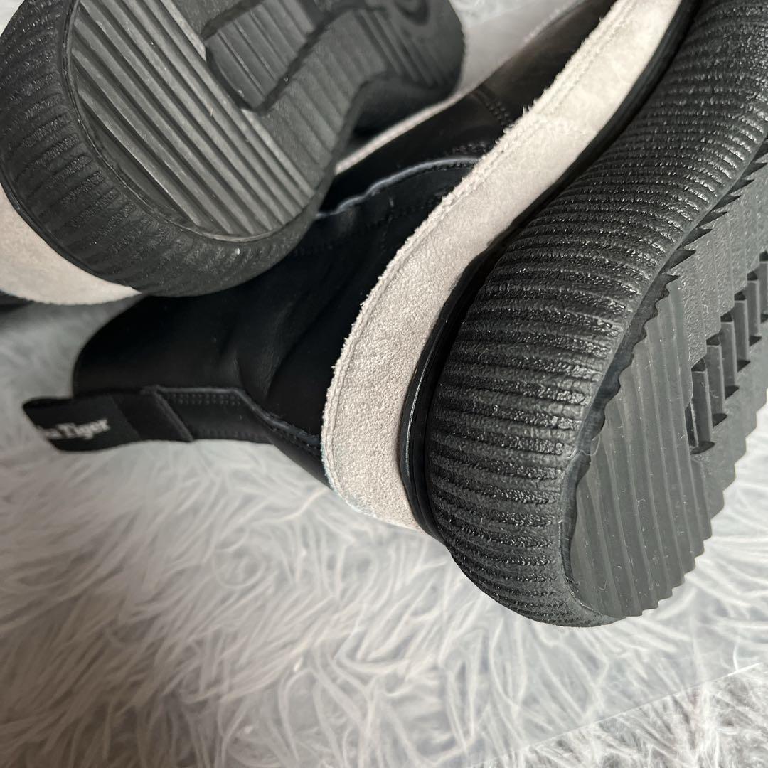 オニツカタイガー デレシティ ブーツ 22.5 黒 シューズ 厚底 靴 防寒