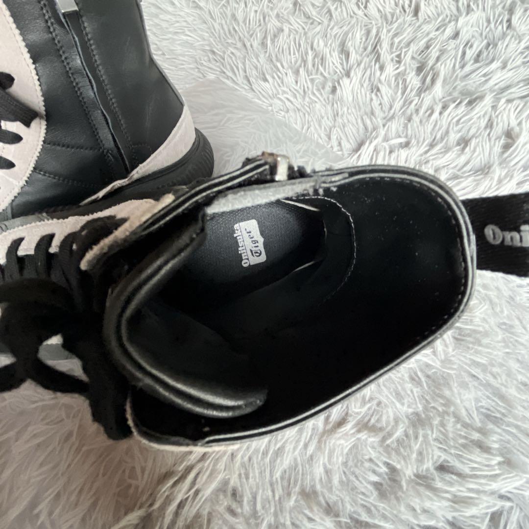 オニツカタイガー デレシティ ブーツ 22.5 黒 シューズ 厚底 靴 防寒