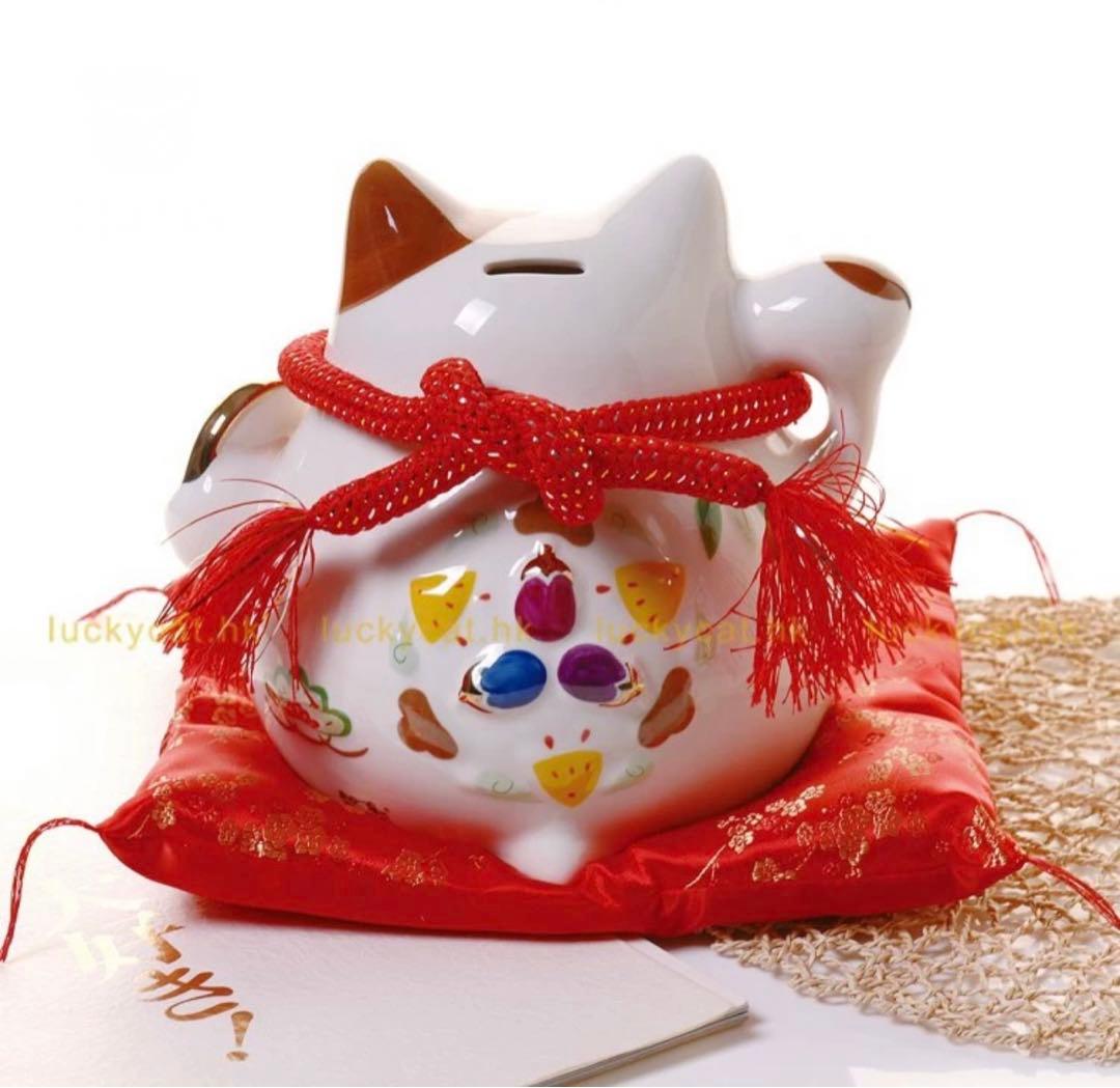 値下げ❗️招き猫　貯金箱　大きいサイズ　大　20cm