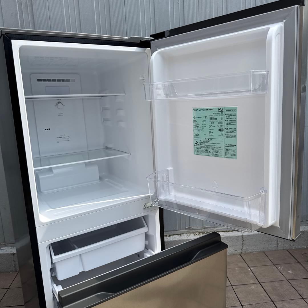 ほぼ未使用 2023年製 AQUA 冷蔵庫 幅49.5cm /135L /2ドア