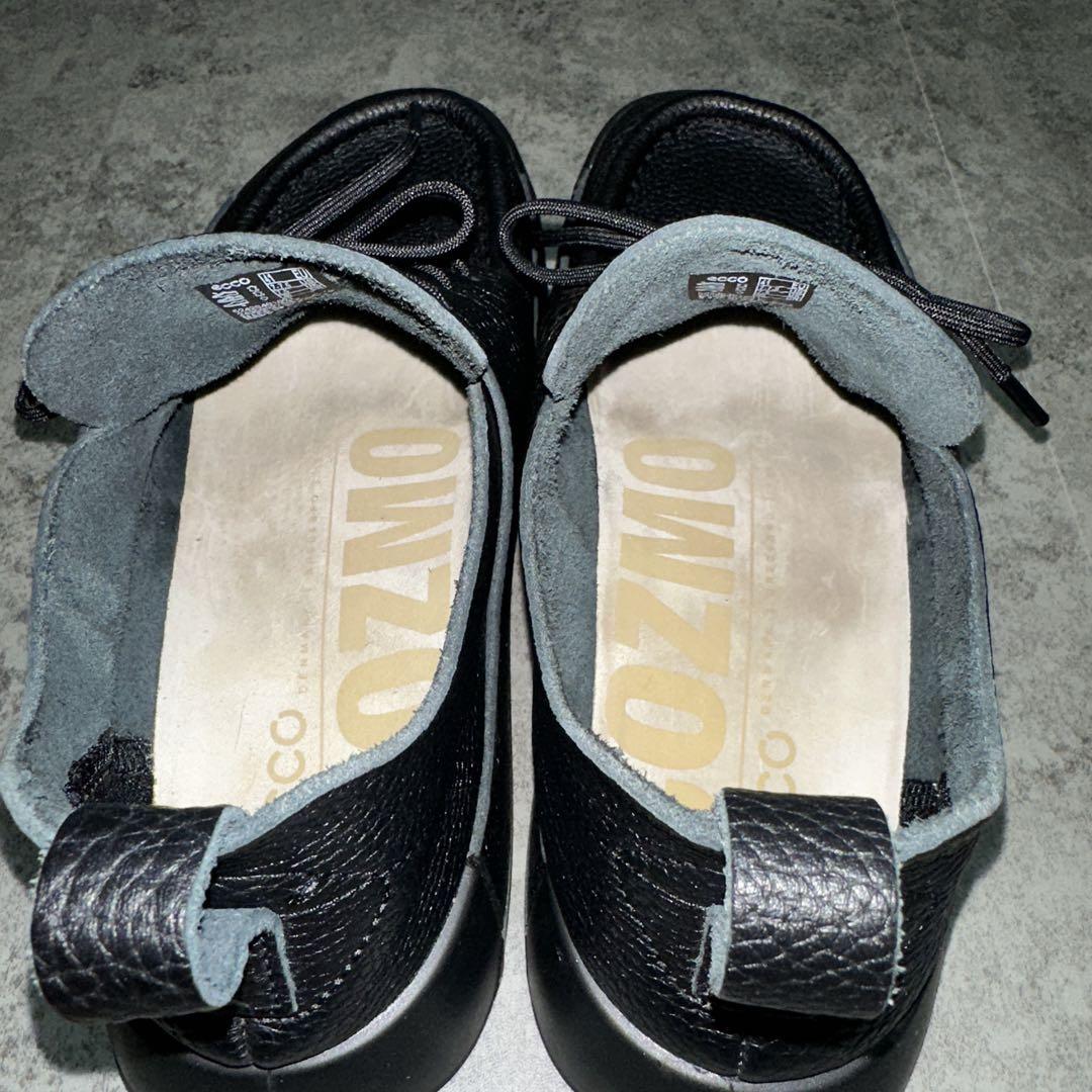 ecco エコー cozmo モカシンシューズ シボ革 ブラック 26cm