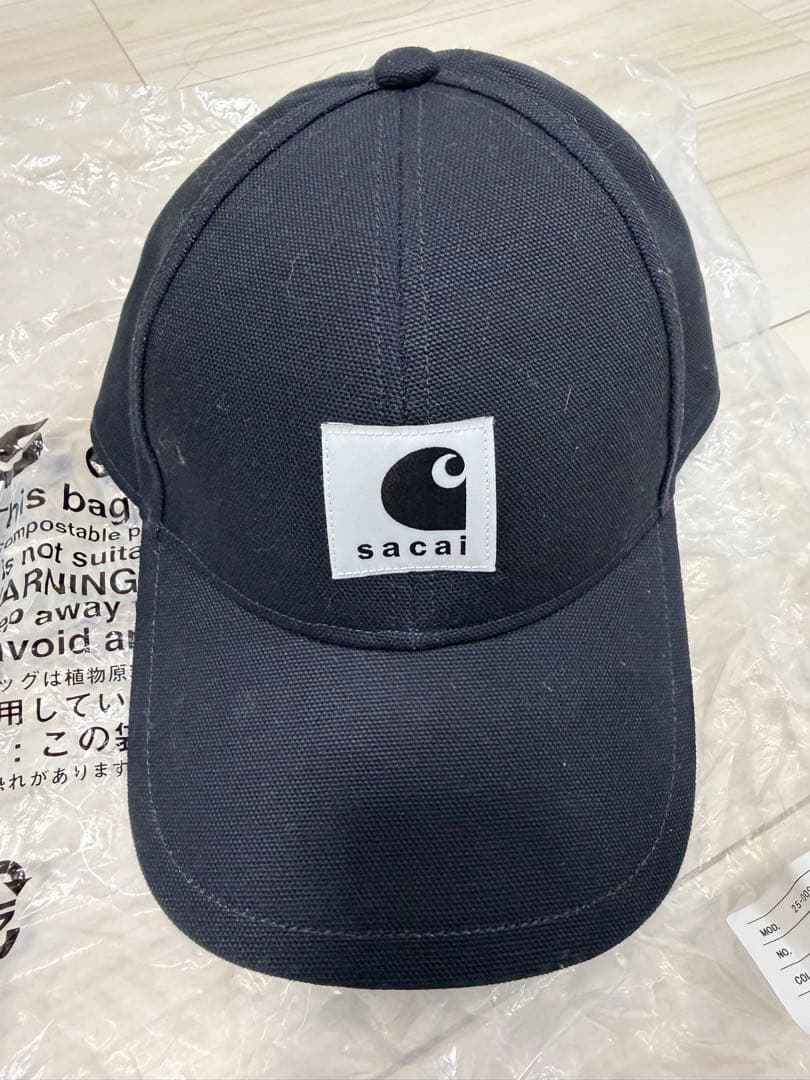 25aw sacai Carhartt WIP Duck Cap 黒 ブラック