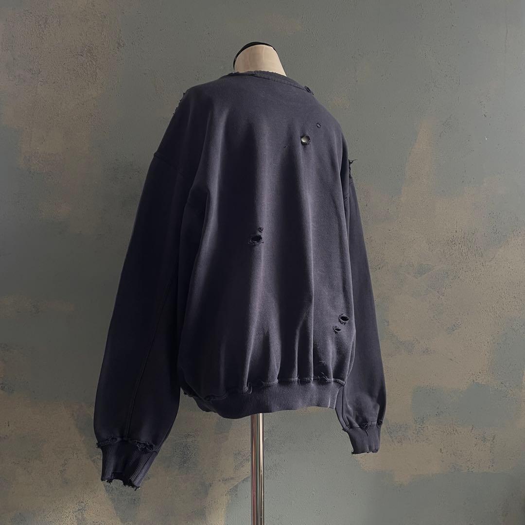 90's 銀タグ“adidas“短丈”grange boro sweat