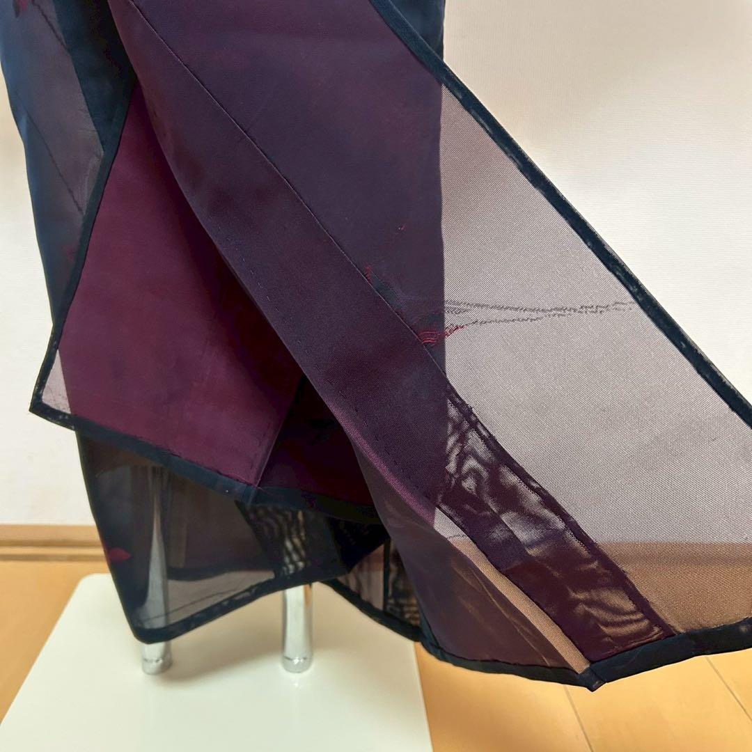 中*子様 モ50 美品　薄物　二重紗　風通紗　正絹　小紋　フルセット 夏着物