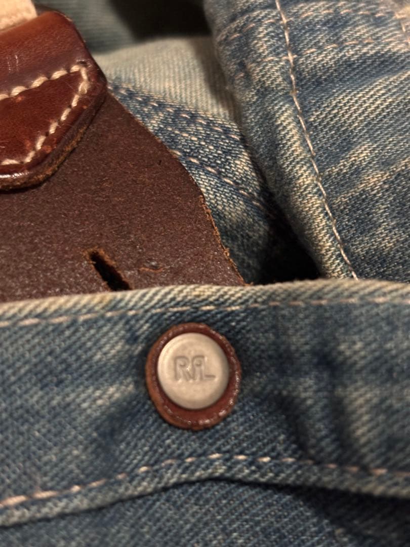 RRL / ダブルアールエル Antony ショルダー バッグ 藍染め デニム