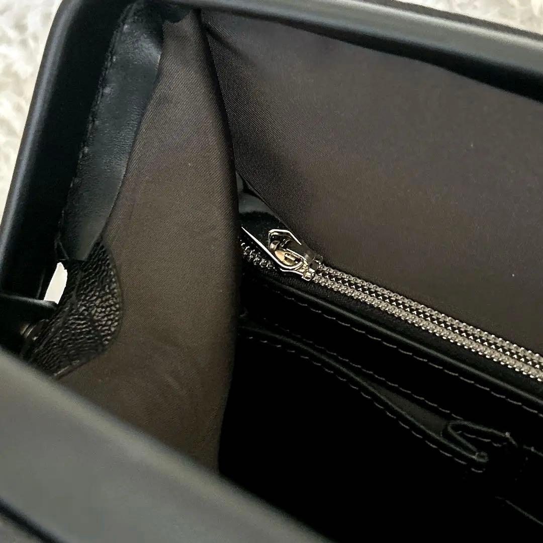 タグ付未使用 希少 山羊革 シボ革 ダレスバッグ ブラック ナース鞄工 黒