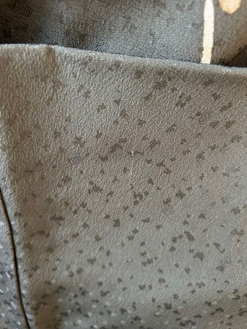 洗える着物　東レシルック　さんび　ポリエステル　小紋　袷　手縫い　桜