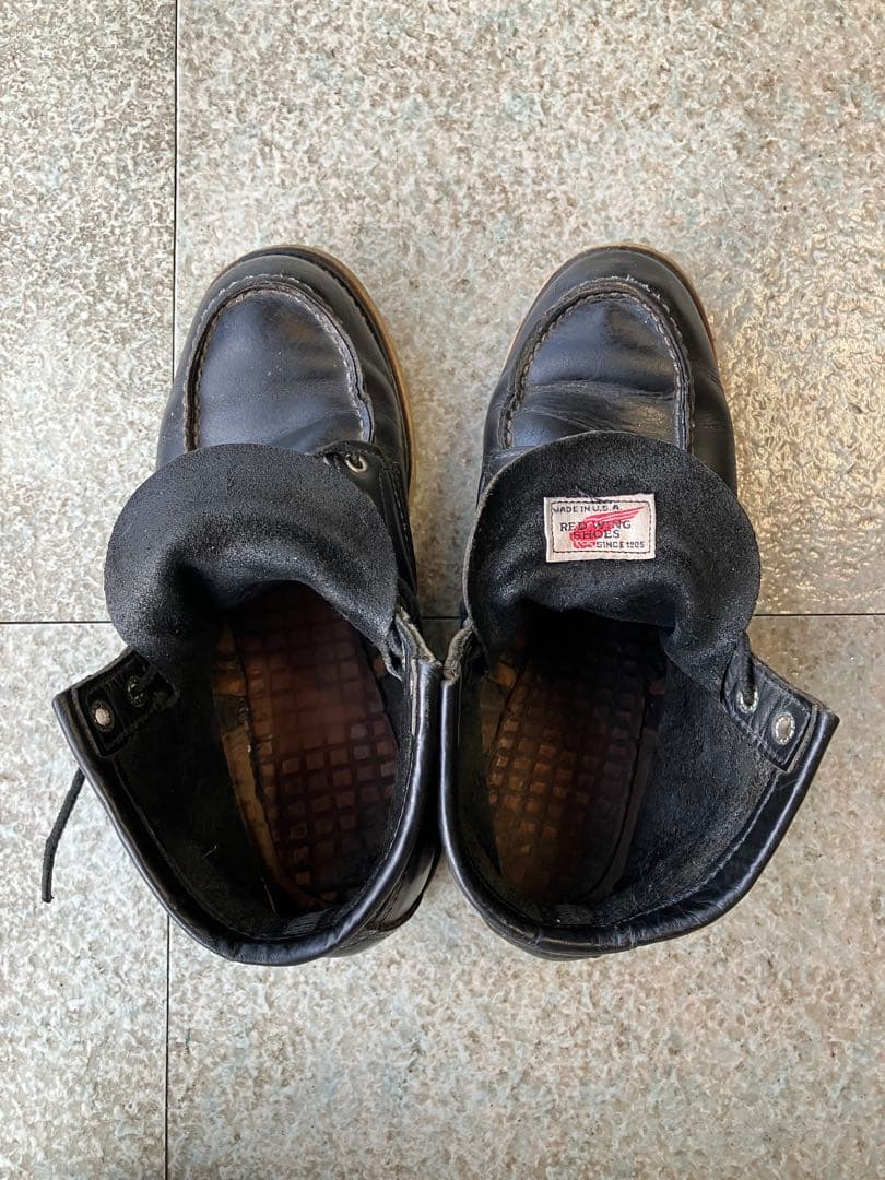 RED WING 8130 ブーツ クラシックモックトゥ　ブラック 8.5 2E