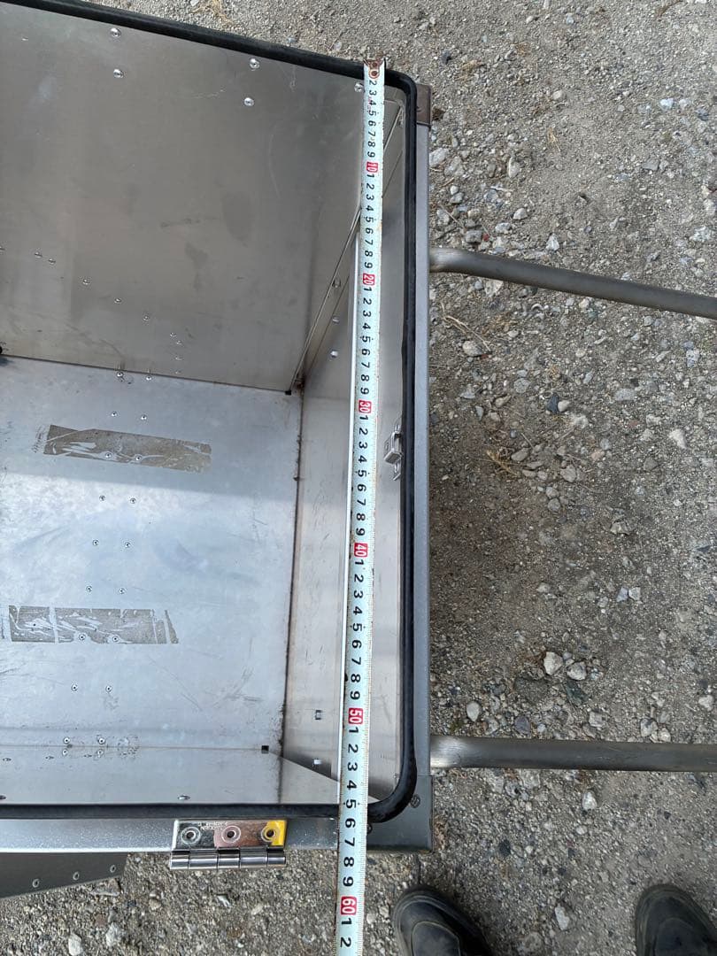 国産リヤカー　自転車牽引