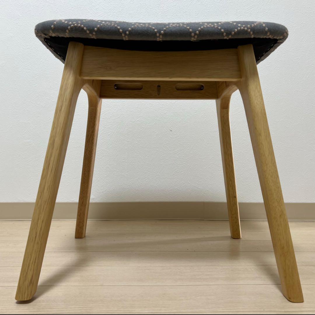 ミナペルホネン スツール タンバリン 細脚 【グレー/ブルー】 オットマン 椅子