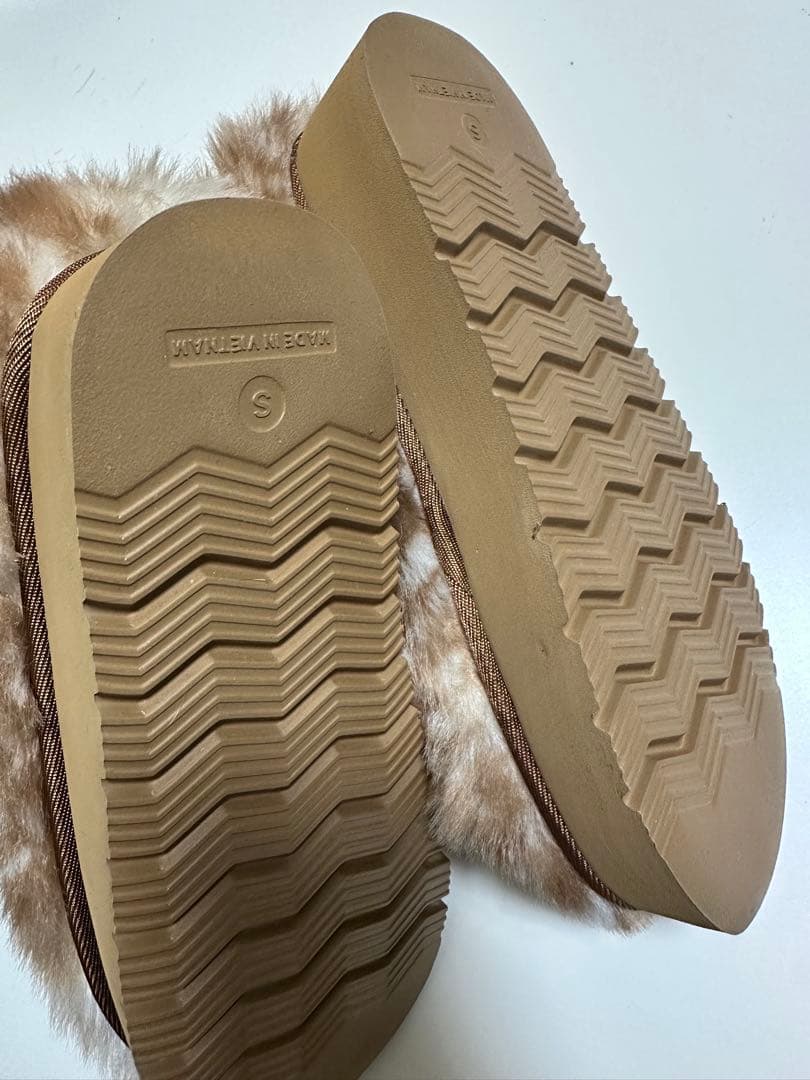 ニコアンド niko and… オリジナルフェイクムートンモカシンブーツ S