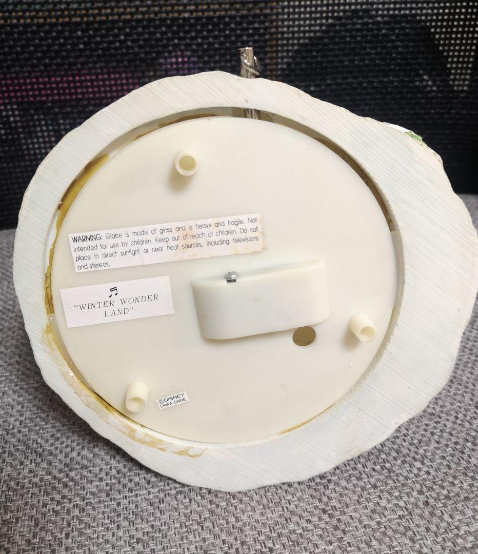 ディズニー　スノードーム　スノーグローブ　クリスマス　オルゴール　レトロ