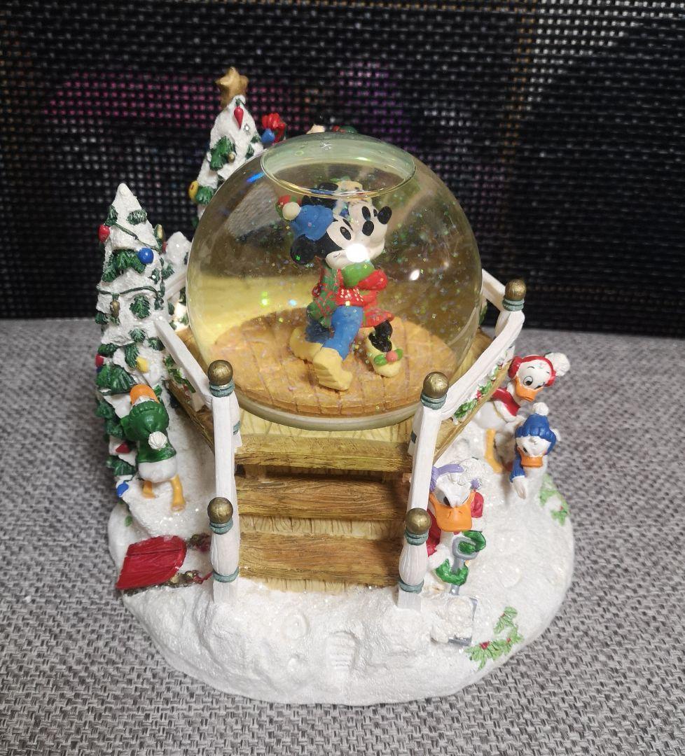 ディズニー　スノードーム　スノーグローブ　クリスマス　オルゴール　レトロ