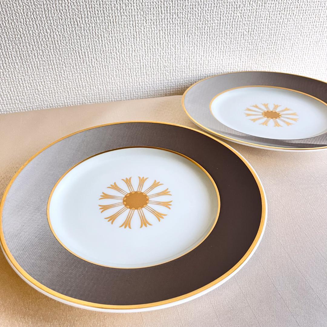 ★新品未使用★フランス製シャビーシックな ミドルプレート 4枚