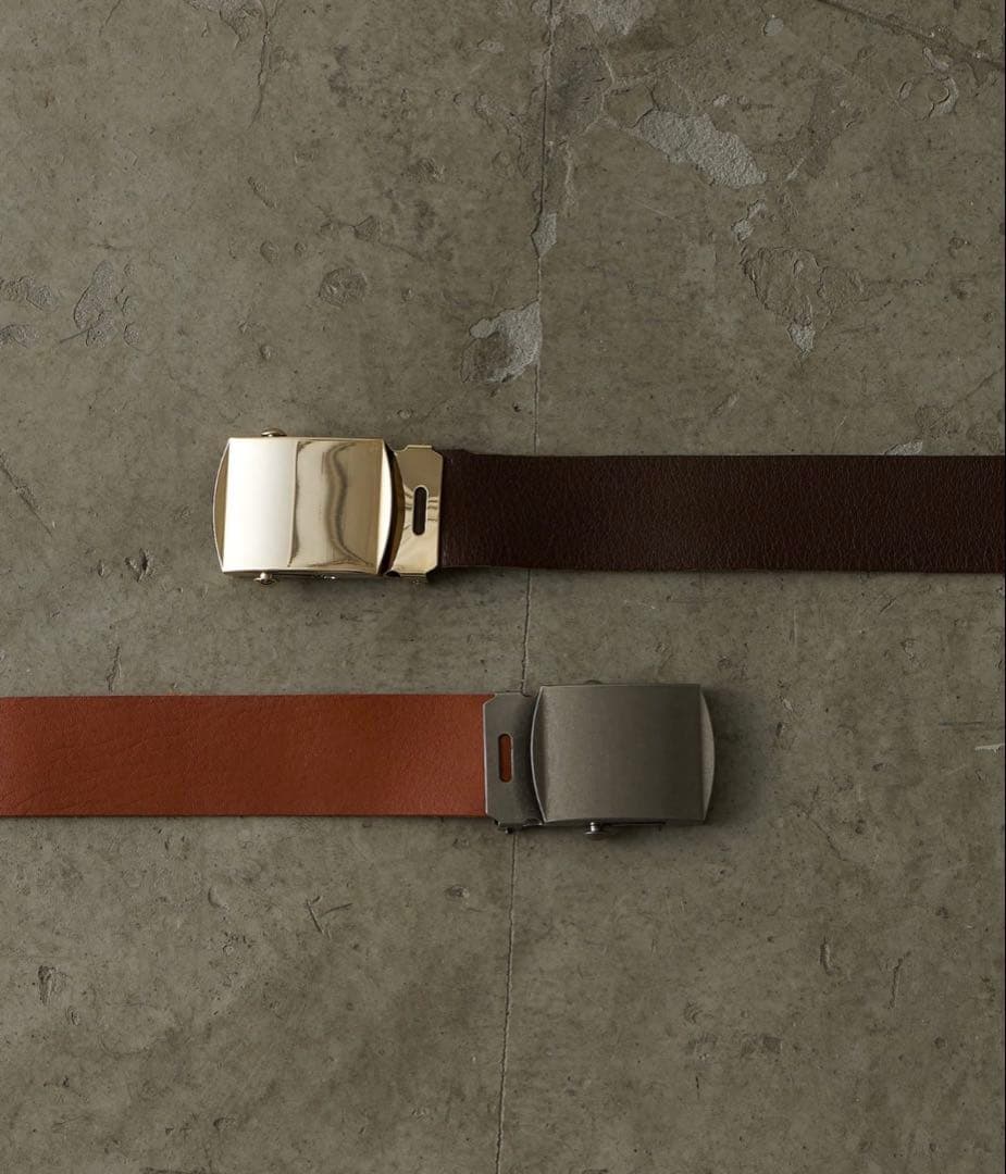 ウィムガゼット 【Hoaw.】 レザーガチャベルト　　ダークブラウン