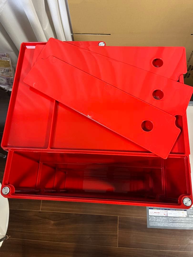 ビーライン　ボビーワゴン　3段5トレイ　レッド