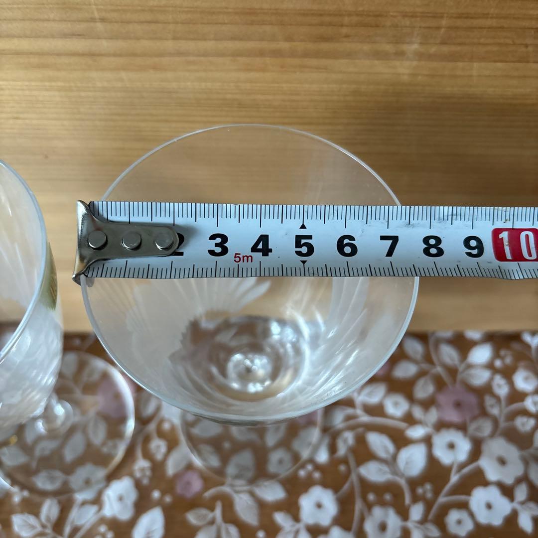 HOYA ガラス製 2002年受賞 HOYA エッチング装飾2個セット 2点